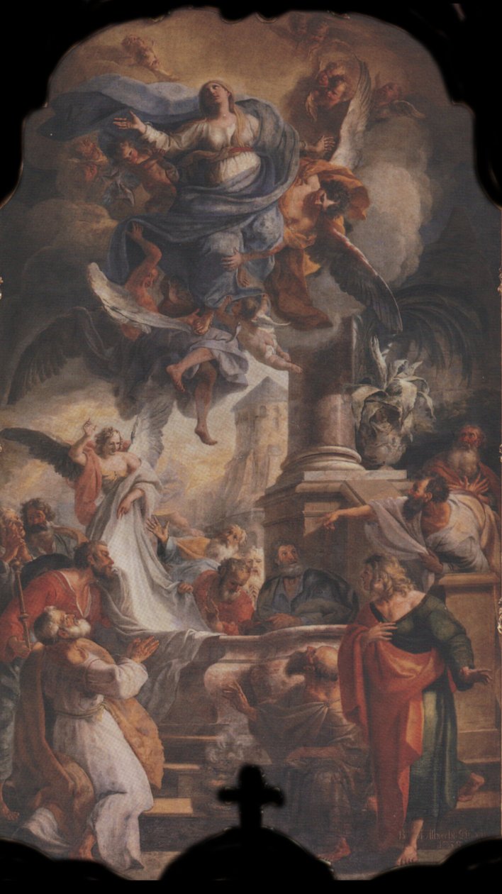 Főoltári lap: Mária mennybemenetele alkotó: Balthasar Augustin Albrecht