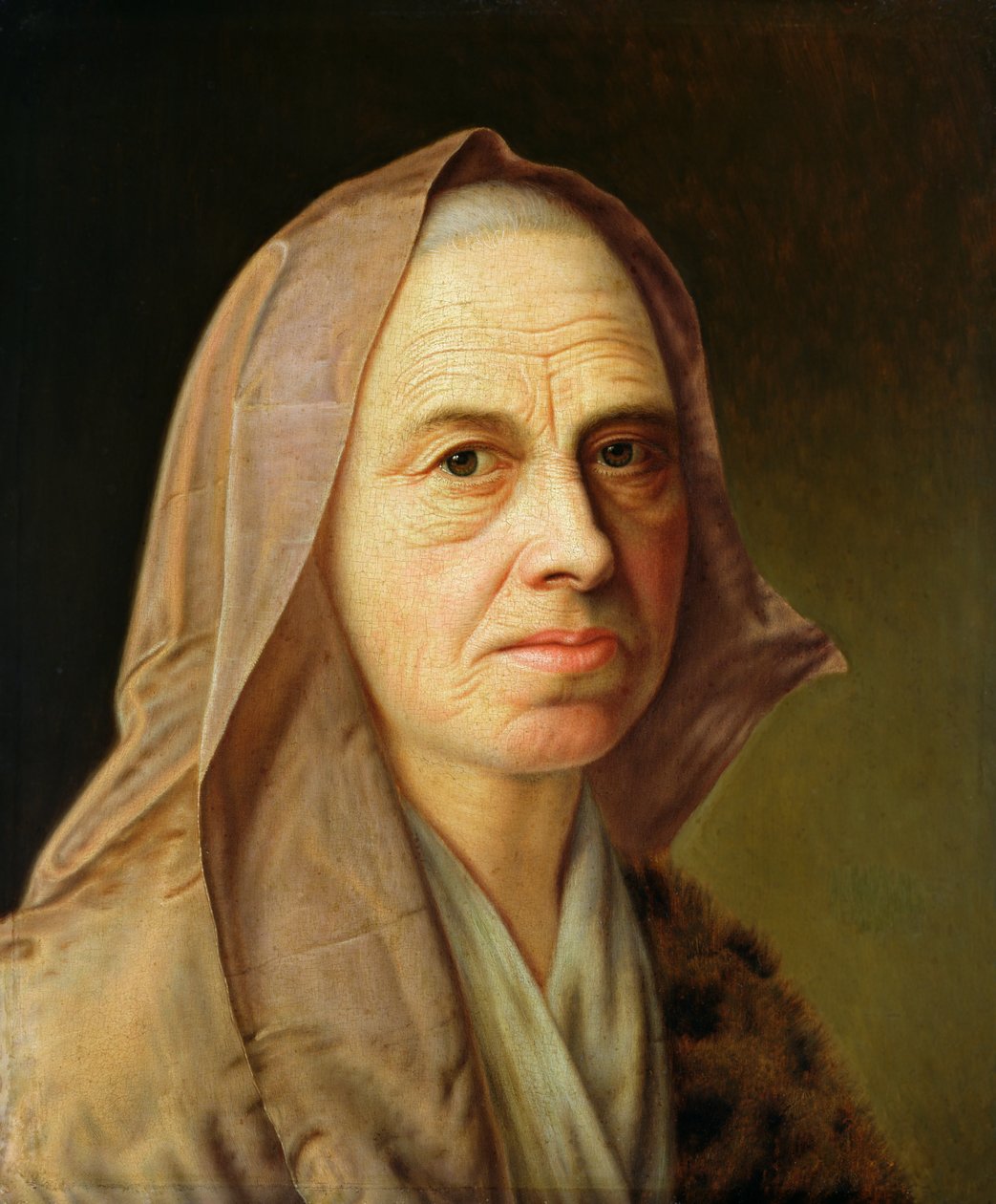 Idős nő alkotó: Balthasar Denner