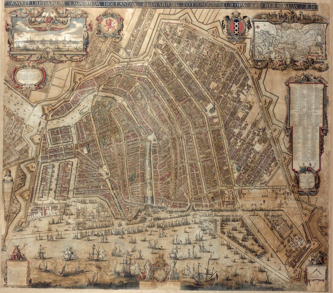 Amszterdam térképe alkotó: Balthasar Florisz. van Berckenrode