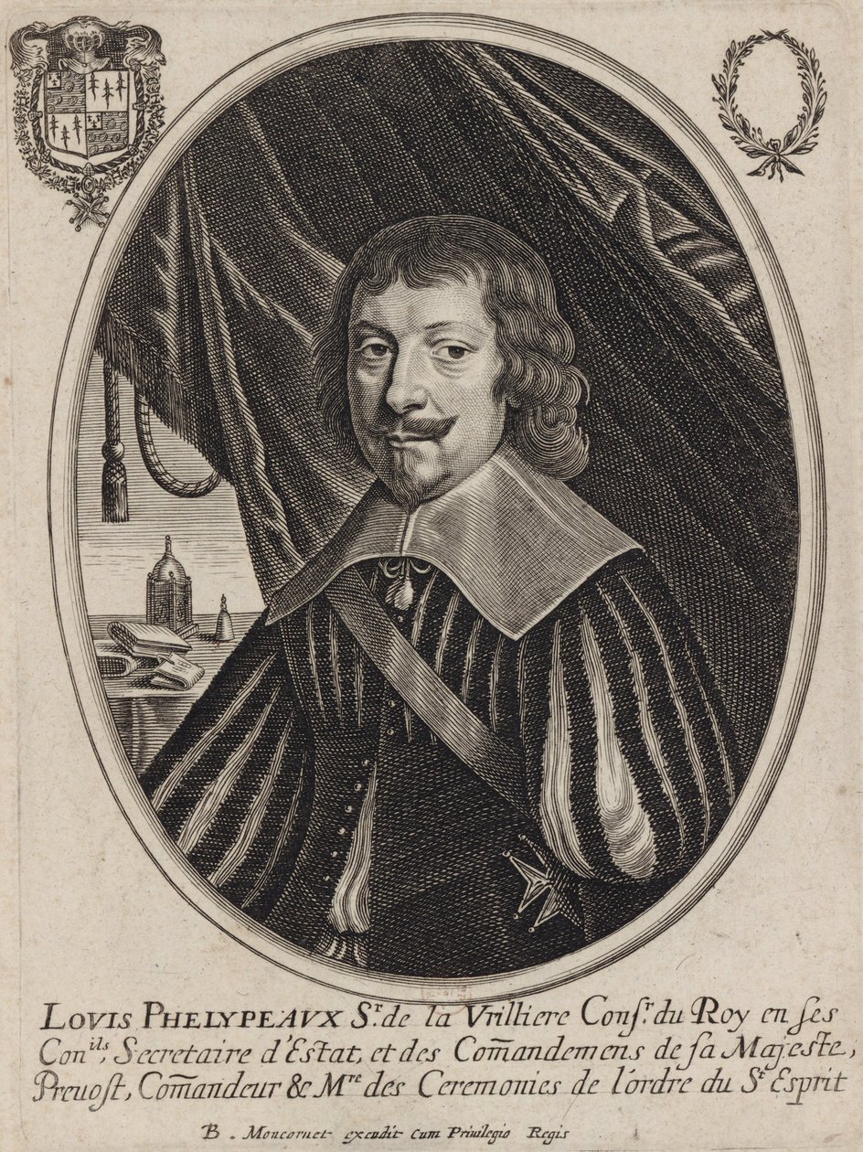 Louis Phélypeaux de La Vrillière, az úgynevezett református vallásért felelős államtitkár alkotó: Balthazar Moncornet