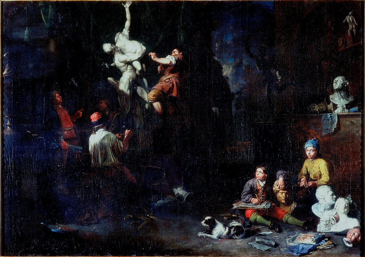 Szobrászműhely, 1706 alkotó: Balthasar van den Bossche