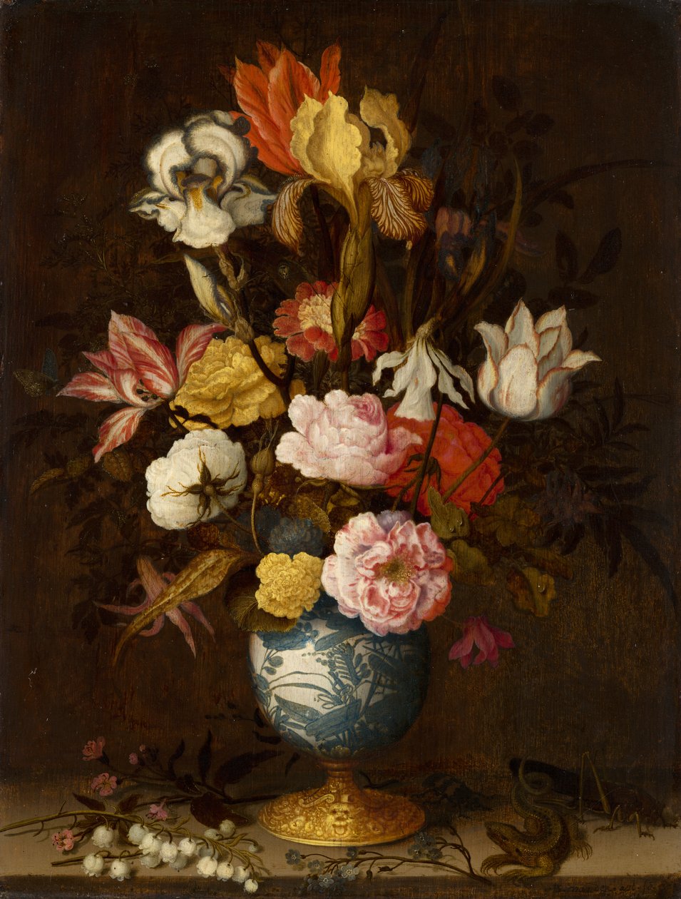 Virágok Wan-Li vázában alkotó: Balthasar van der Ast