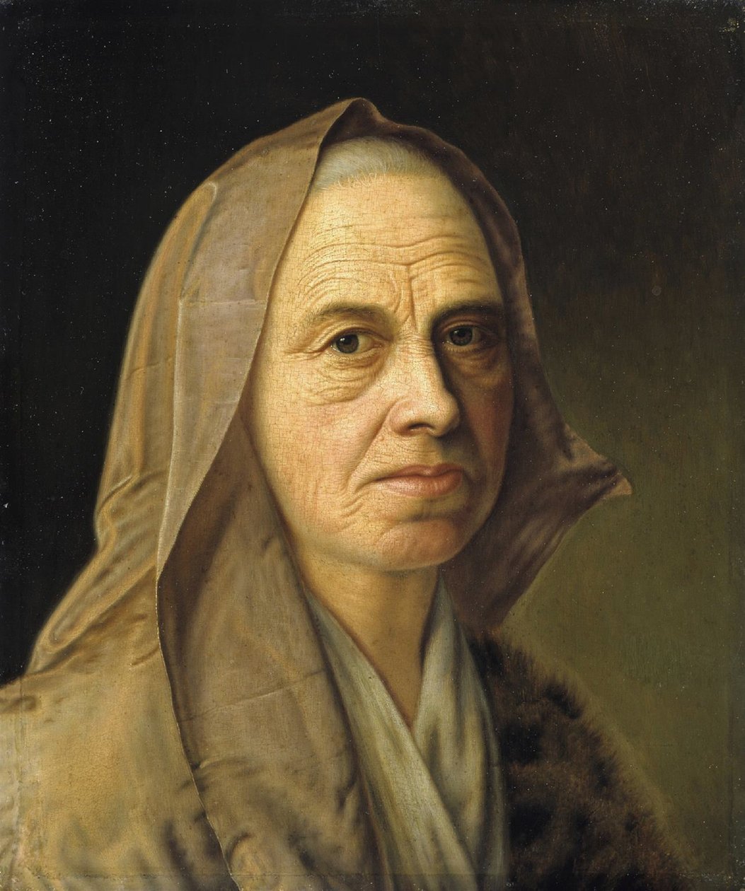 Denner, Balthasar - Egy öregasszony tanulmánya - Hamburger Kunsthalle alkotó: Balthasar Denner