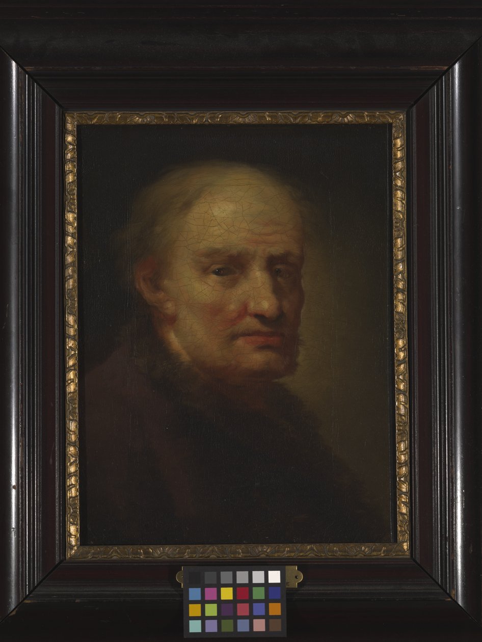 Egy öreg feje (olaj, fa) alkotó: Balthasar Denner