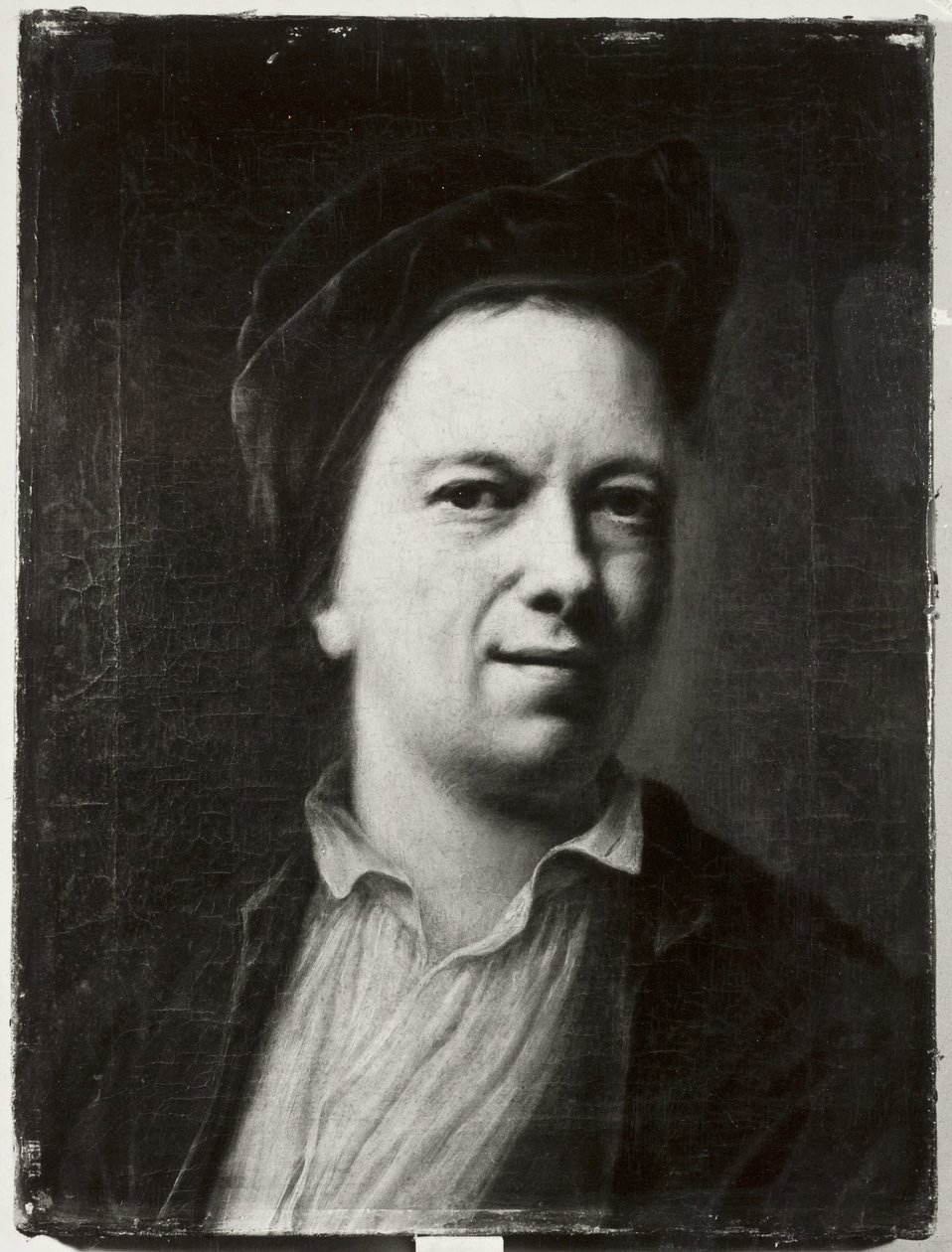 Férfi portréja, feltehetően önarckép alkotó: Balthasar Denner