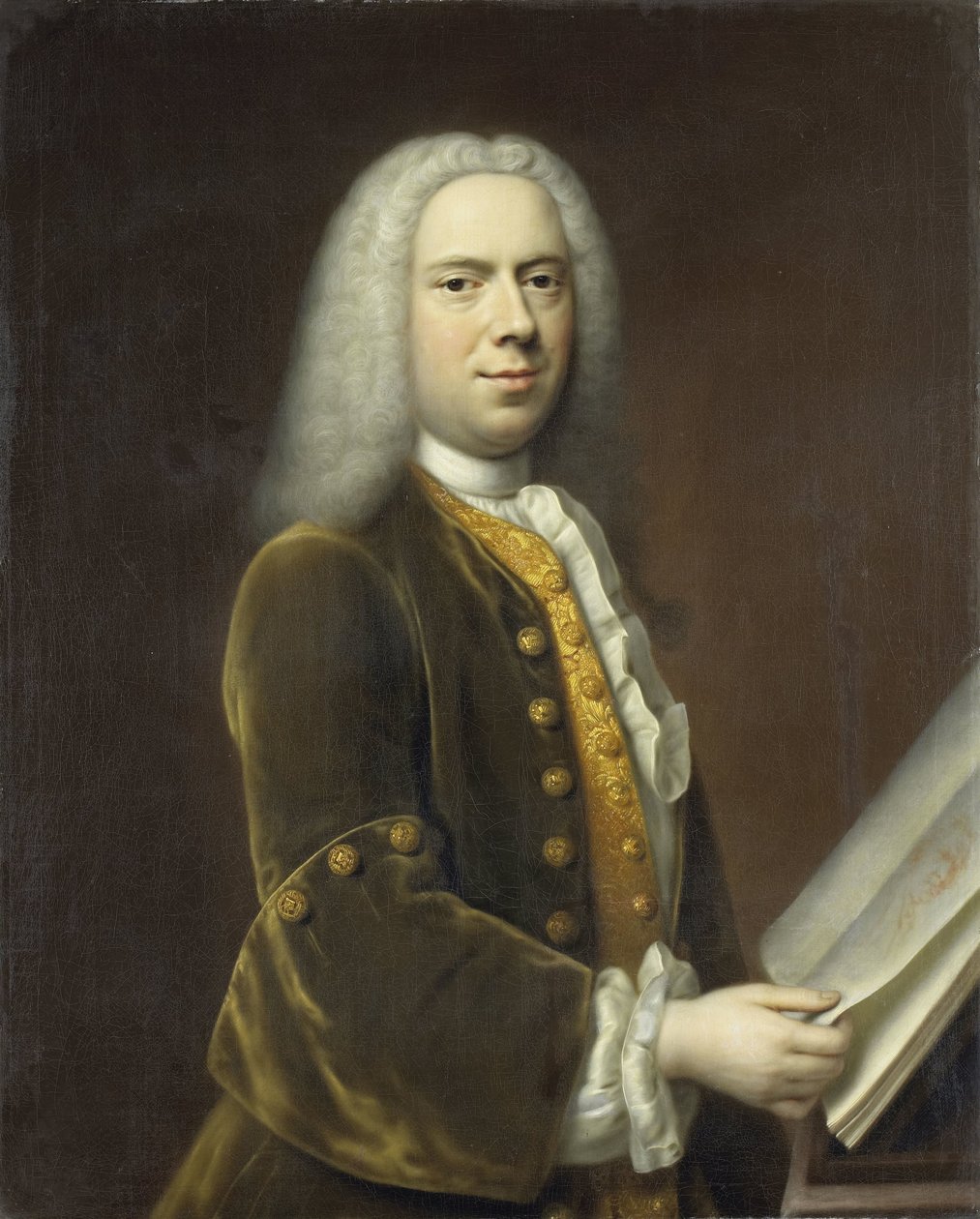 Egy férfi portréja, valószínűleg Cornelis Troost (1696-1750) alkotó: Balthasar Denner