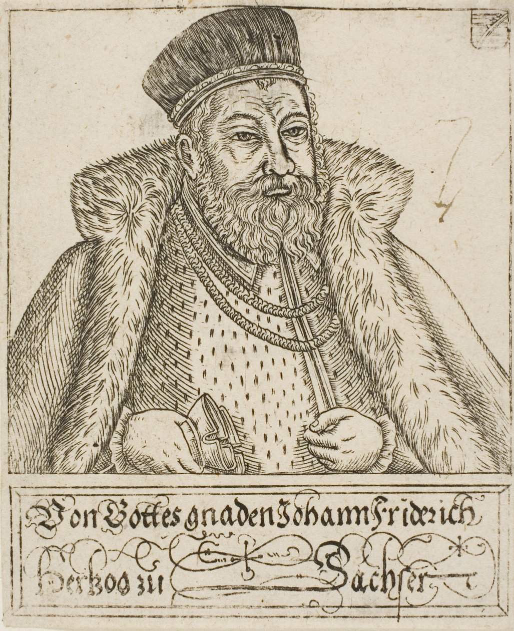 Johann Friedrich, a szász hercegek és választófejedelmek csoportjától alkotó: Balthasar Jenichen
