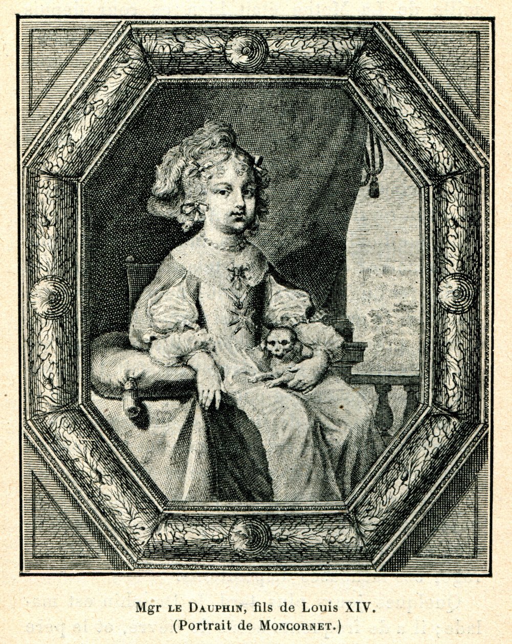 Cabanès, Hercegek nevelése005 Mgr. a Dauphin, XIV. Lajos fia alkotó: Balthasar Moncornet