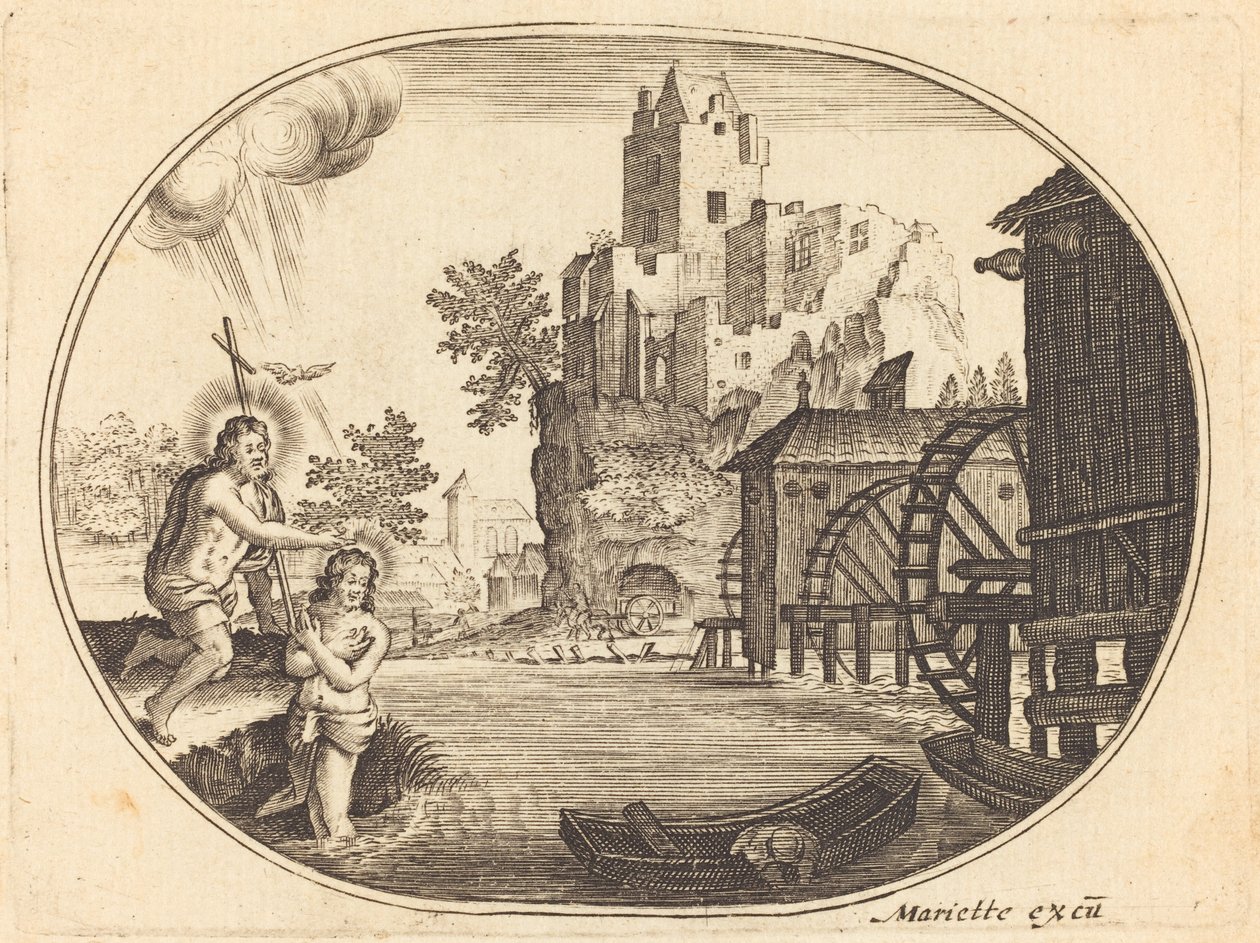 Krisztus keresztsége alkotó: Balthasar Moncornet