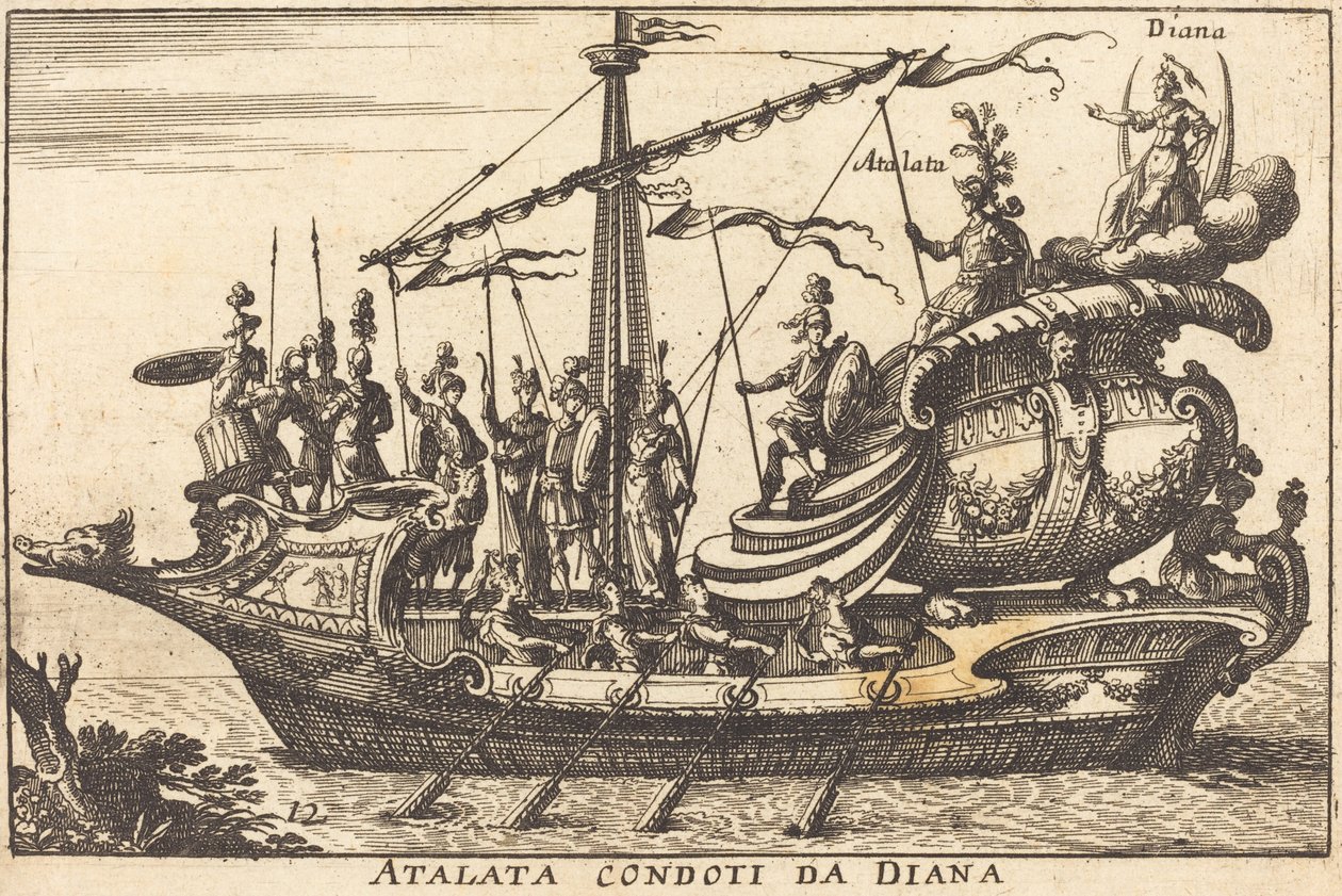 Az Atalantát Diana vezényelte alkotó: Balthasar Moncornet after Remigio Cantagallina