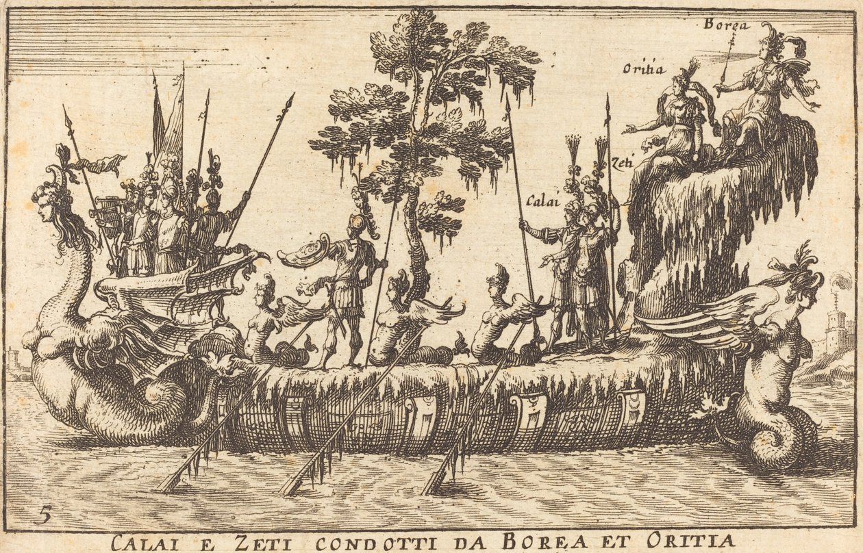 Calait Borea és Oritia hozta Zetiből alkotó: Balthasar Moncornet after Remigio Cantagallina
