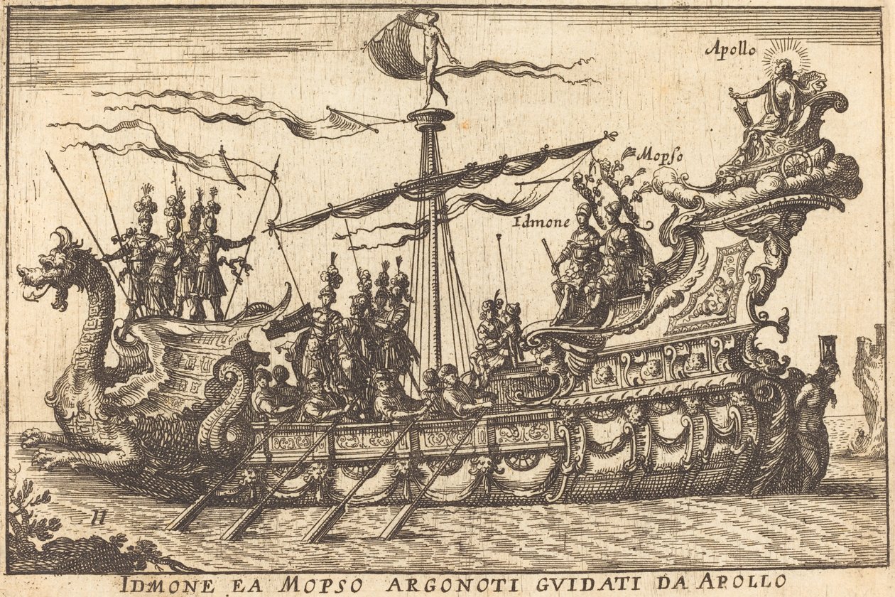 Azonosította a Mopso Argonoti-t Apollo vezetőivel alkotó: Balthasar Moncornet after Remigio Cantagallina