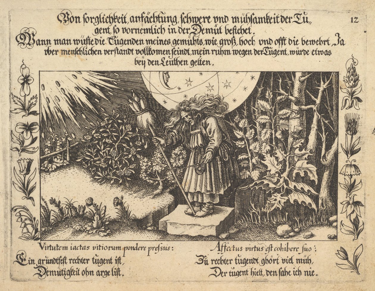 Az erény gondos megbecsüléséből, nehézkedéséből és fáradozásából, különösen az alázatban..., 1652. alkotó: Balthasar Schwan