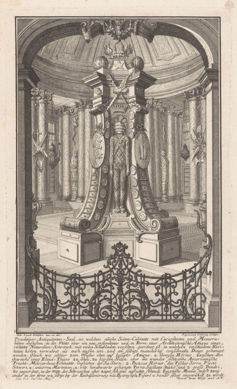 Régiség szoba alkotó: Balthasar Sigmund Setletzky
