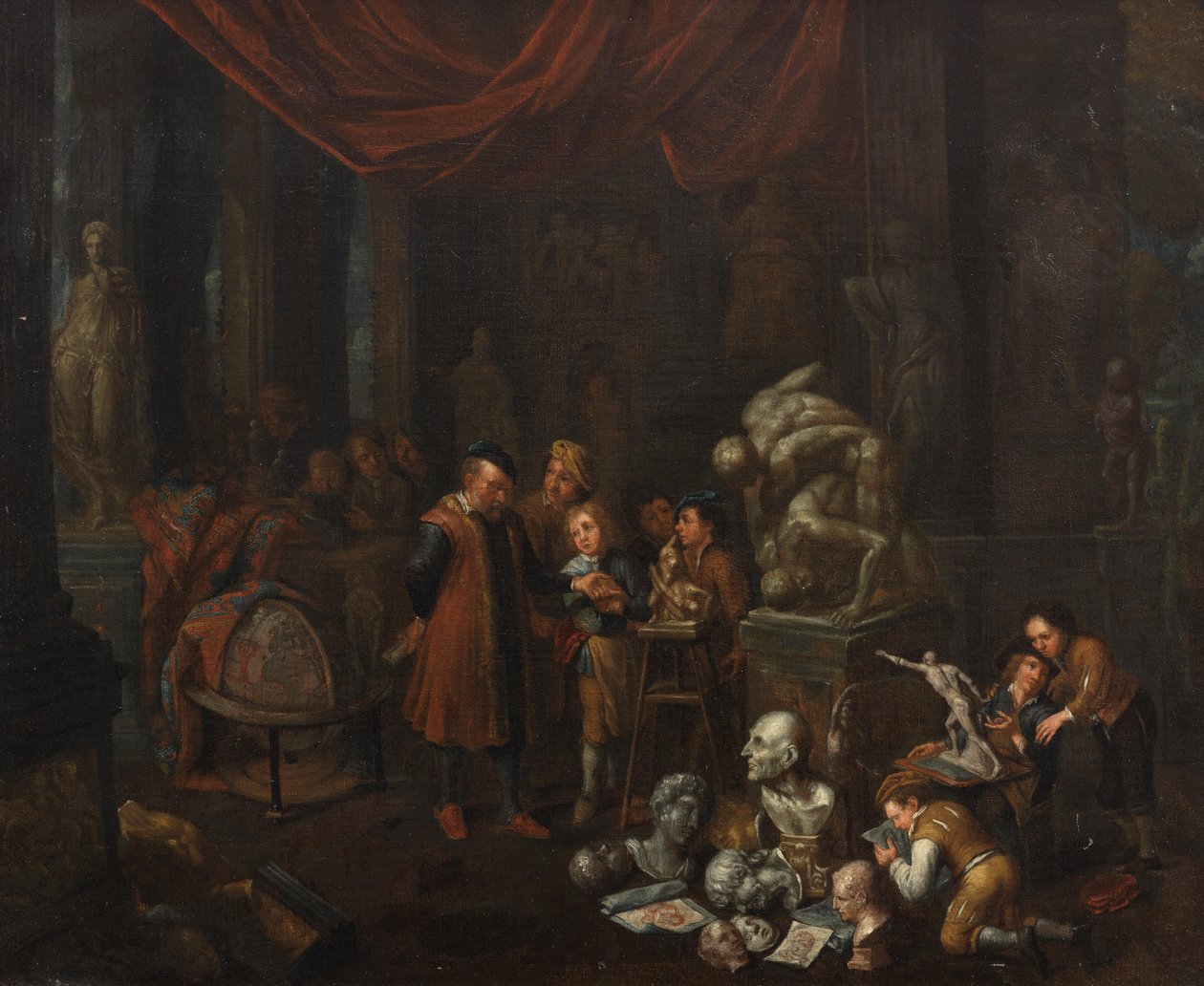 A szobrász műterme alkotó: Balthasar van den Bossche