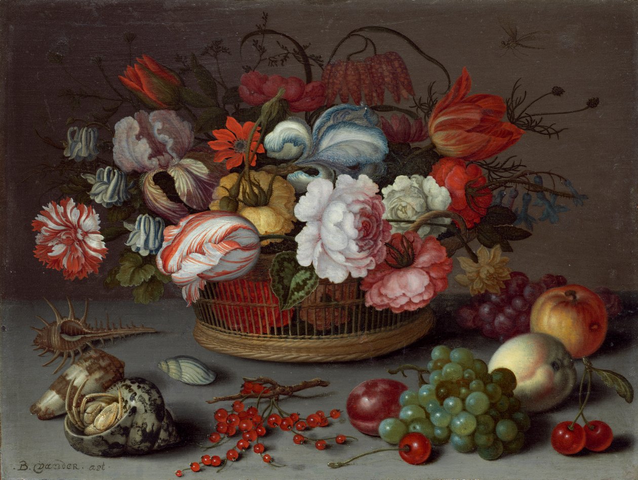 Virágkosár, 1622 körül alkotó: Balthasar van der Ast