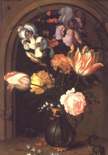 Virágcsendélet vázában alkotó: Balthasar van der Ast