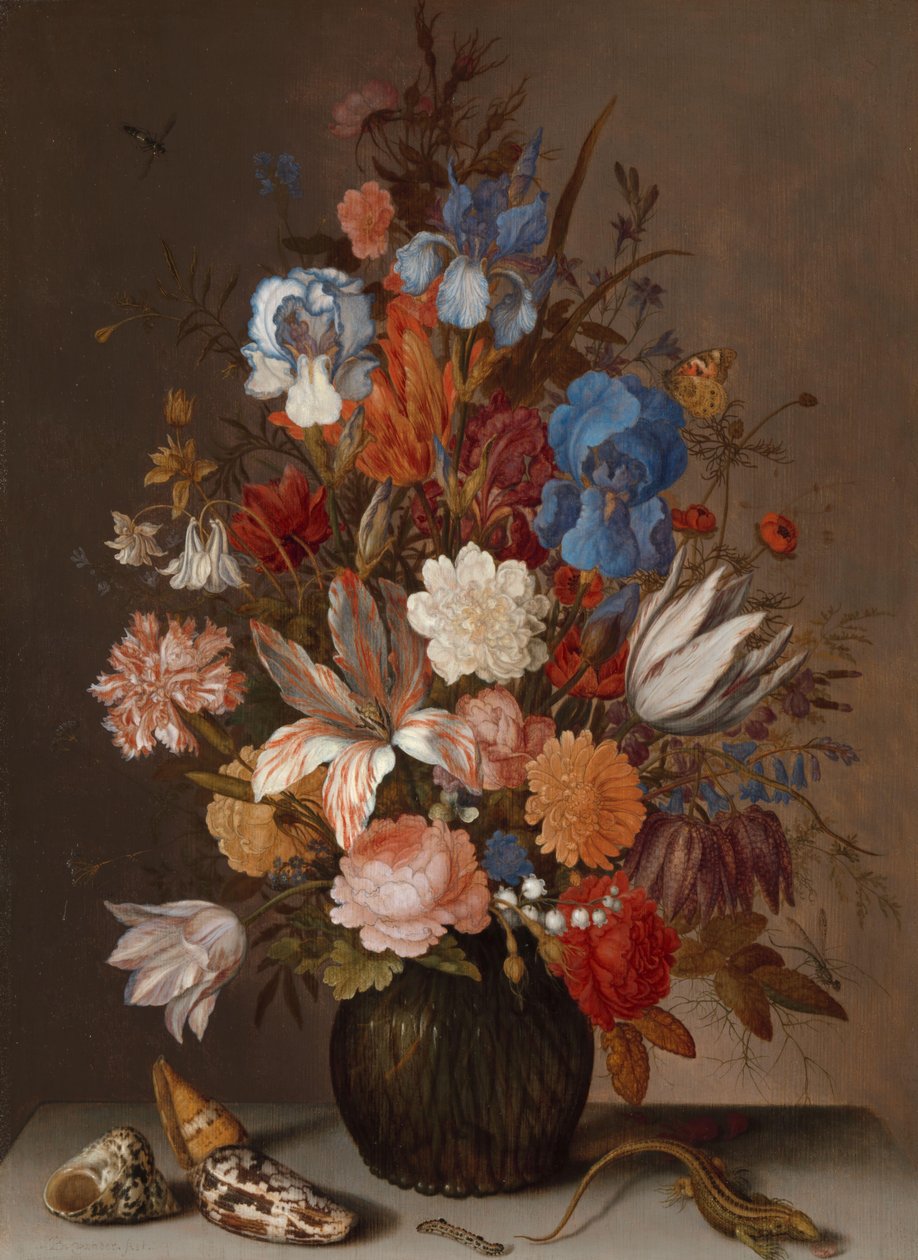 Csendélet virágokkal alkotó: Balthasar van der Ast