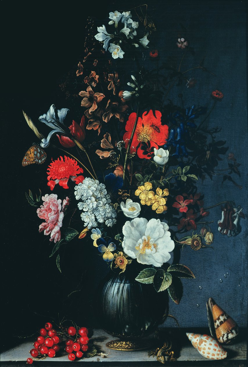 Csendélet virágokkal alkotó: Balthasar van der Ast