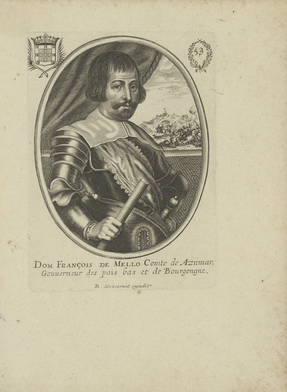 Francisco Manuel de Mello 1608-1666, egy 1640-1650. alkotó: Balthazar Moncornet