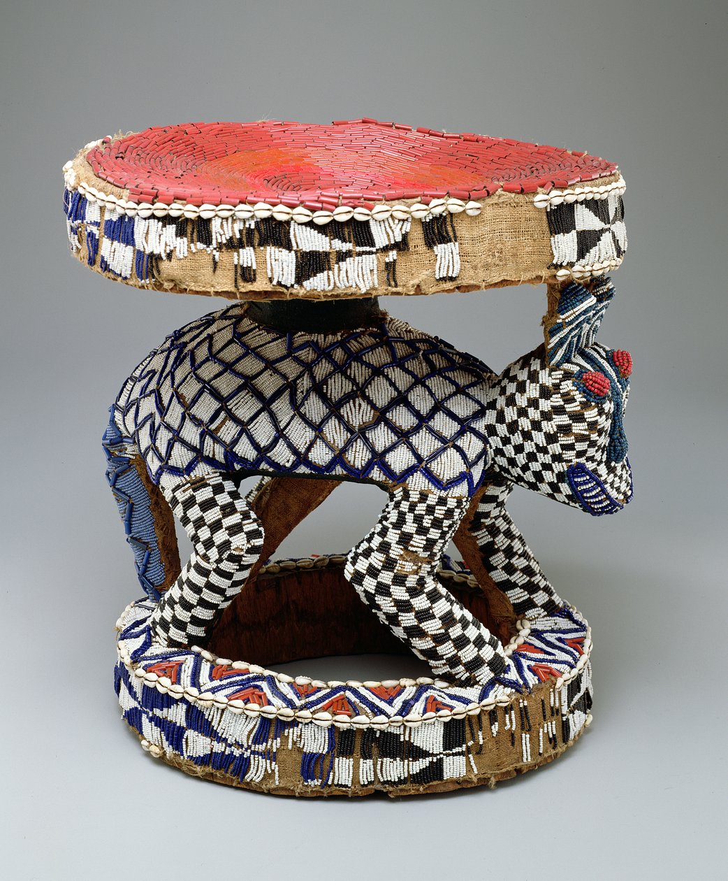 Trón, afrikai (fa és gyöngyök) alkotó: Bamileke Culture Bamileke Culture