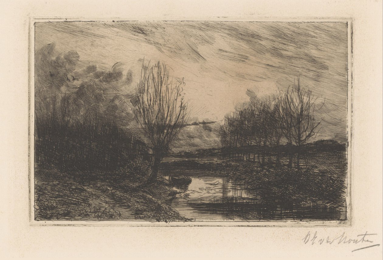 Árok szárfüzekkel alkotó: Barbara Elisabeth van Houten (signed by artist)