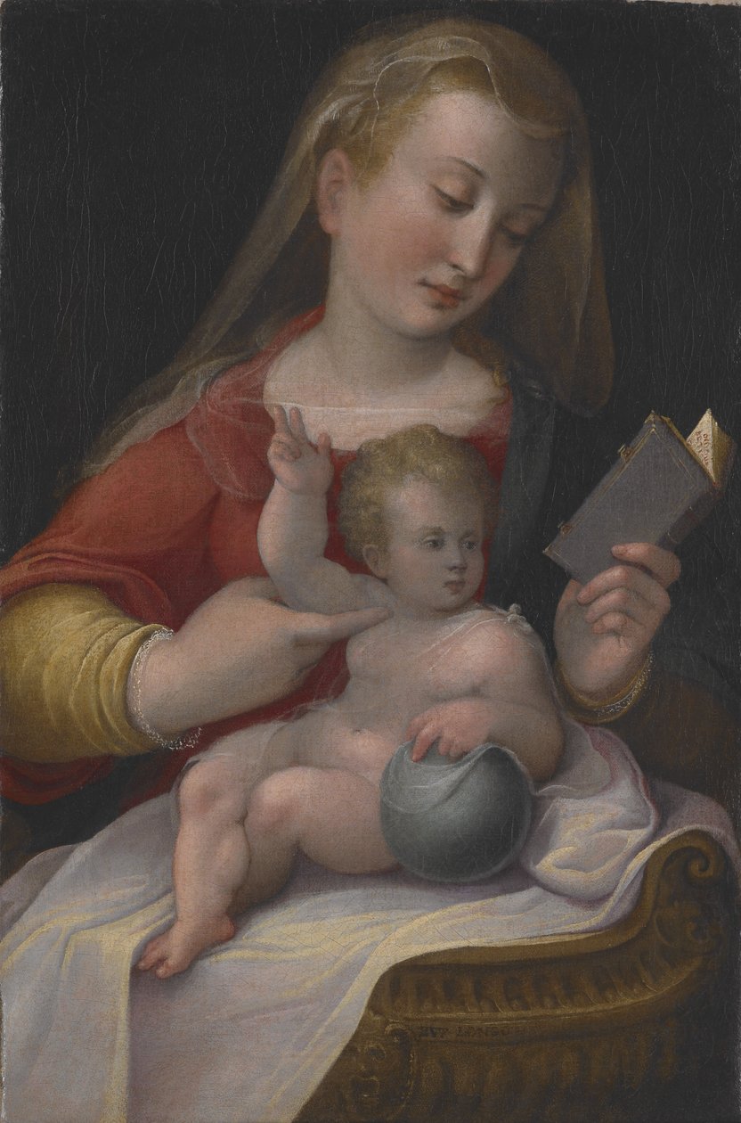 Madonna és gyermeke, 1580-85 körül (olaj, vászon) alkotó: Barbara Longhi