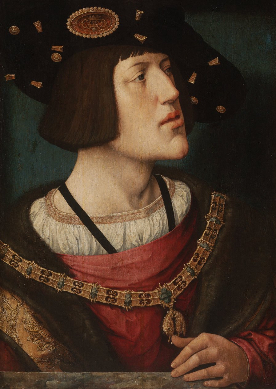 V. Károly arcképe (1519) alkotó: Barend van Orley