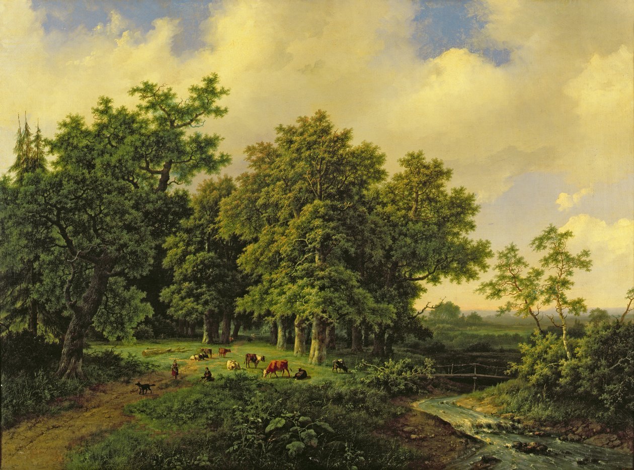Tájkép alkotó: Barend Cornelis Koekkoek
