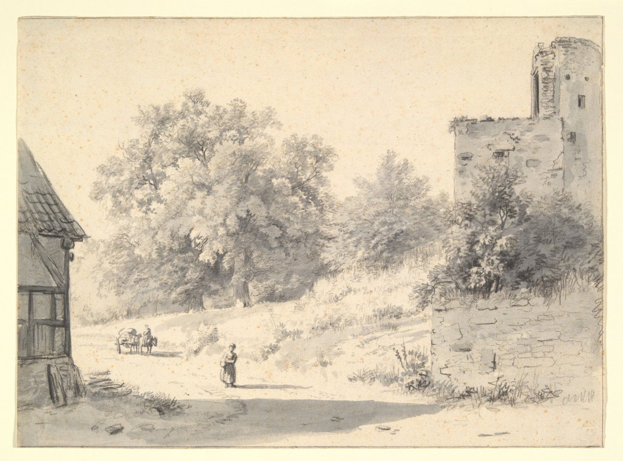 Tájkép alkotó: Barend Cornelis Koekkoek