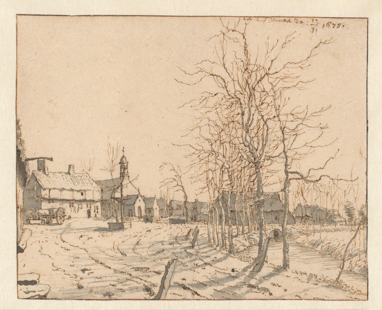 Kilátás Gemertre, Észak-Brabantban alkotó: Barend Klotz (attributed to)