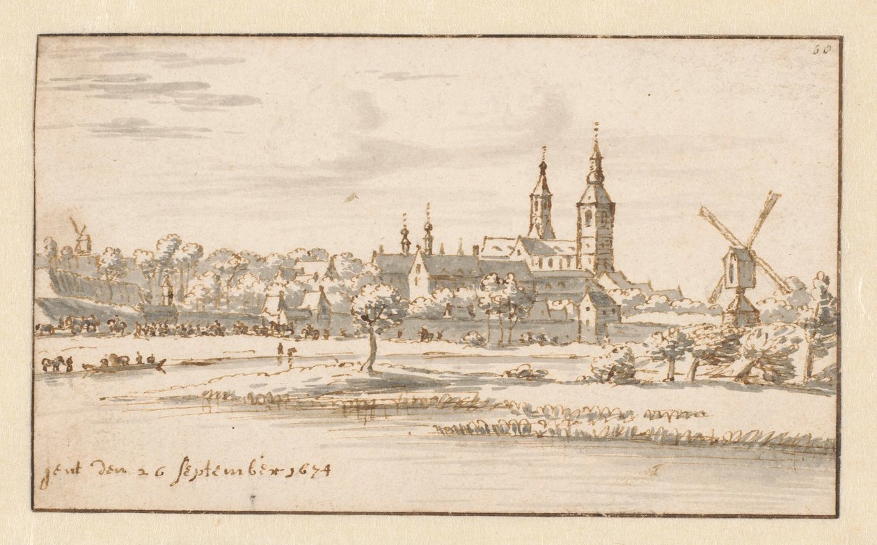 Gent látképe alkotó: Barend Klotz (attributed to)