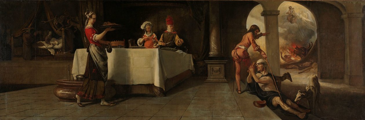 Lázár és a gazdag ember alkotó: Barent Fabritius