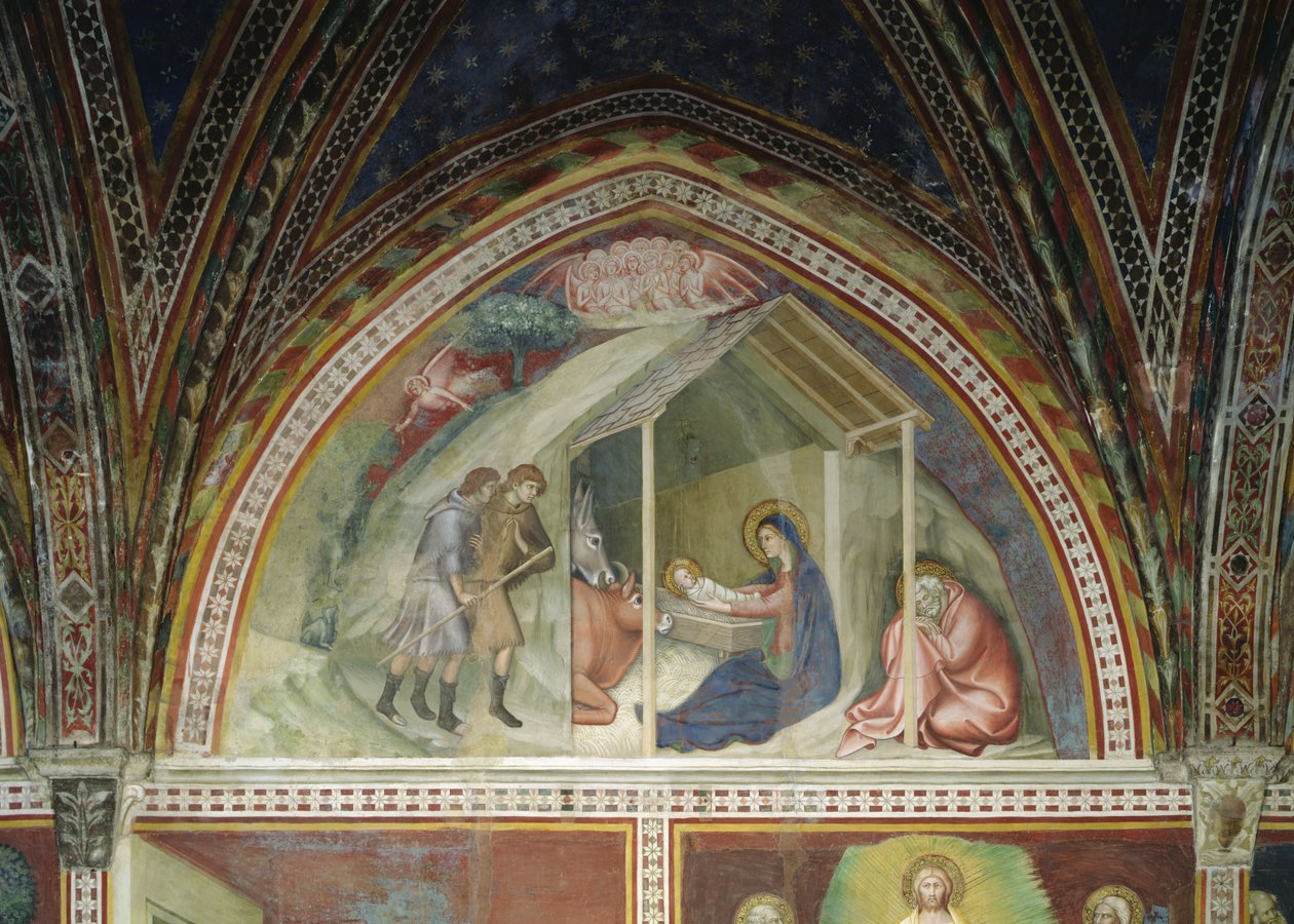 Krisztus születése, az Újszövetség jelenetei sorozatból alkotó: Barna da Siena