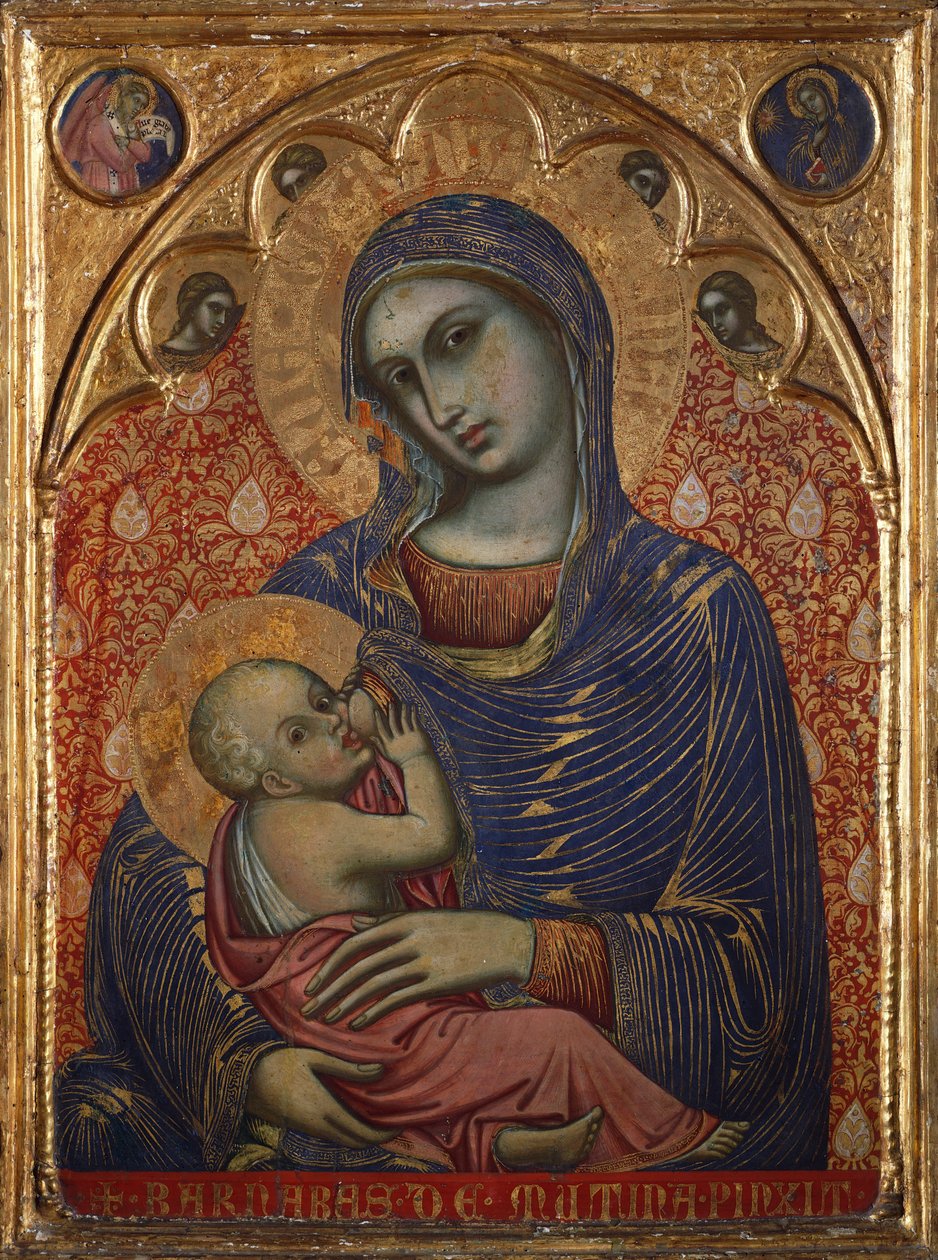 Madonna szoptató gyermek, Barnaba da Modena (aktív 1361-1383) alkotó: Barnaba da Modena