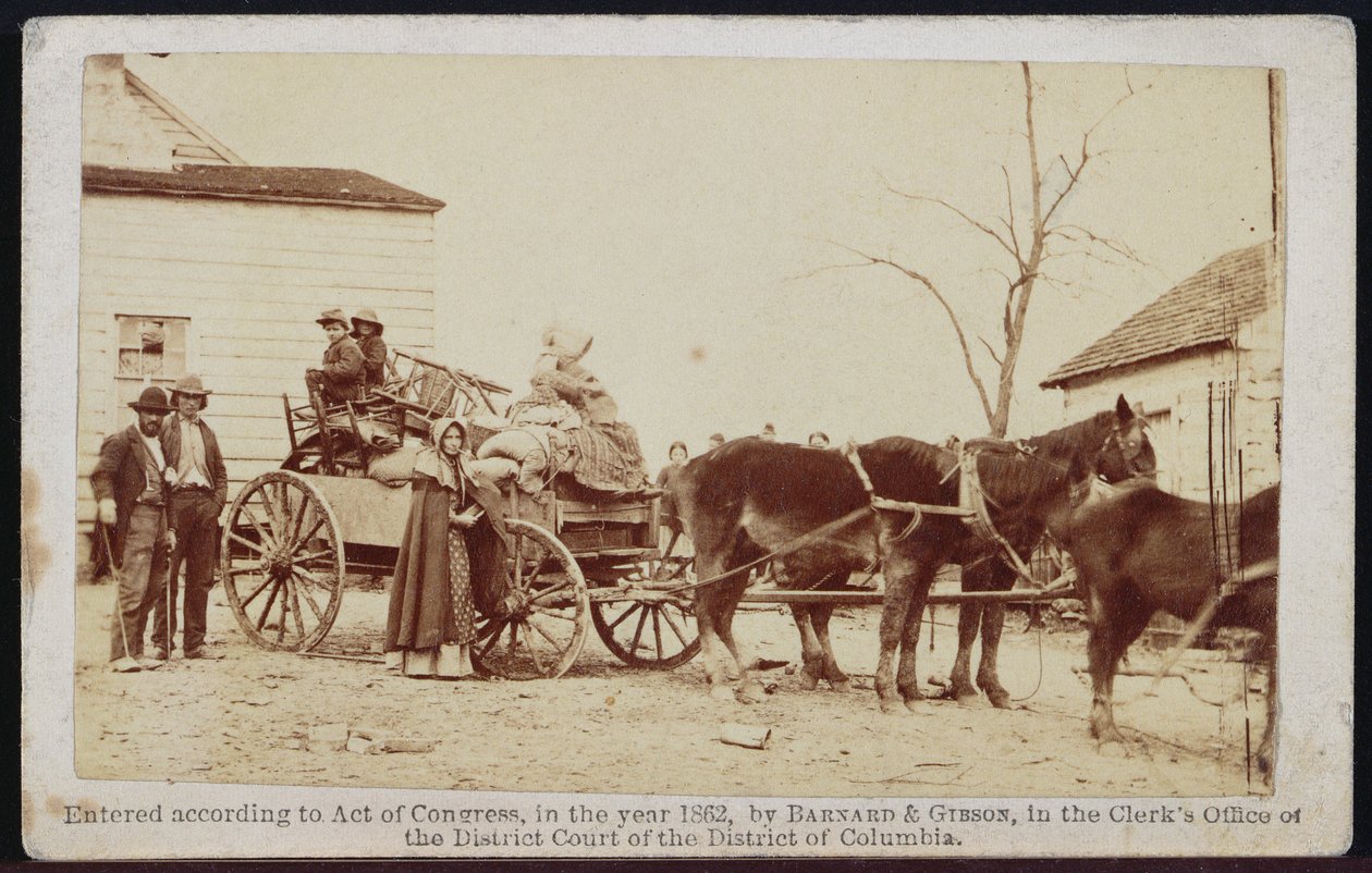 Indulás a régi tanyáról, Centreville, Virginia, 1862, Bradys Album Gallery, No. 306 (bw photo) alkotó: Barnard and Gibson