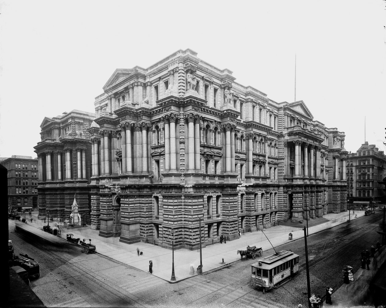 City Hall and County Building, Chicago, Illinois, USA alkotó: Barnes and Crosby