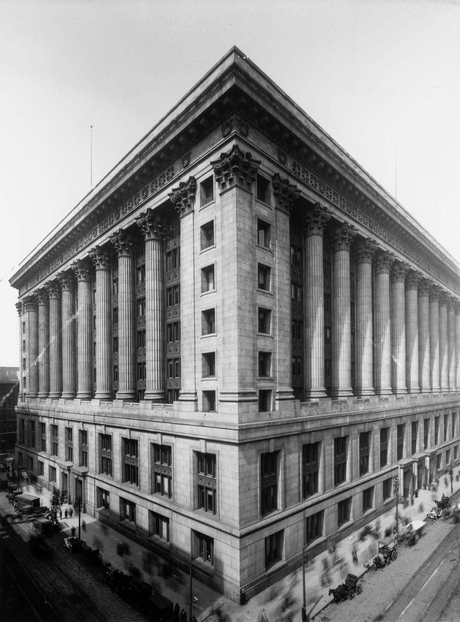 City Hall and County Building, Chicago, Illinois, USA, 1905 körül (f/w fotó) alkotó: Barnes and Crosby