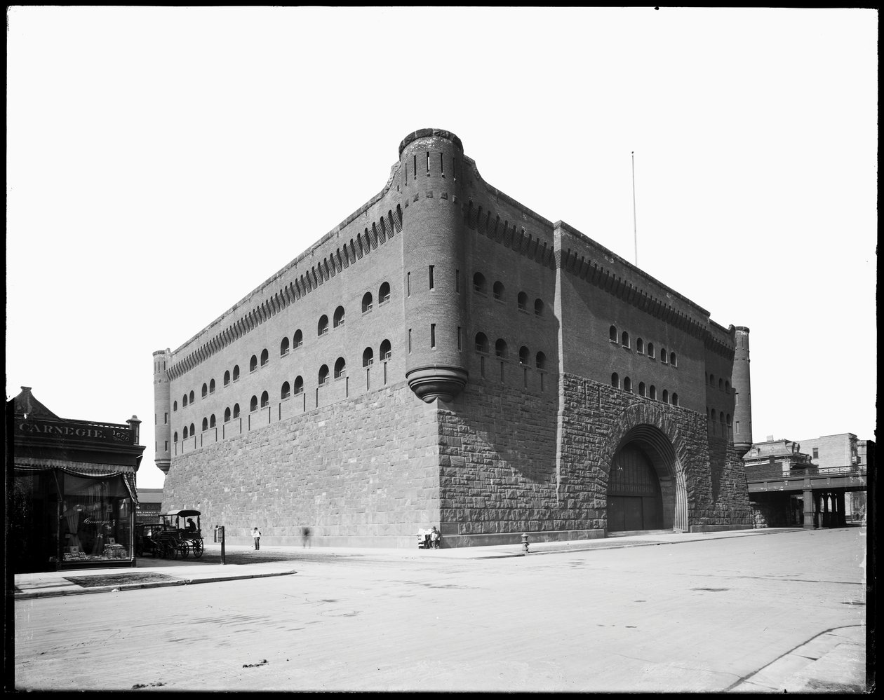 First Regiment Armory, Chicago, Illinois, USA, 1891 körül (f/w fotó) alkotó: Barnes and Crosby