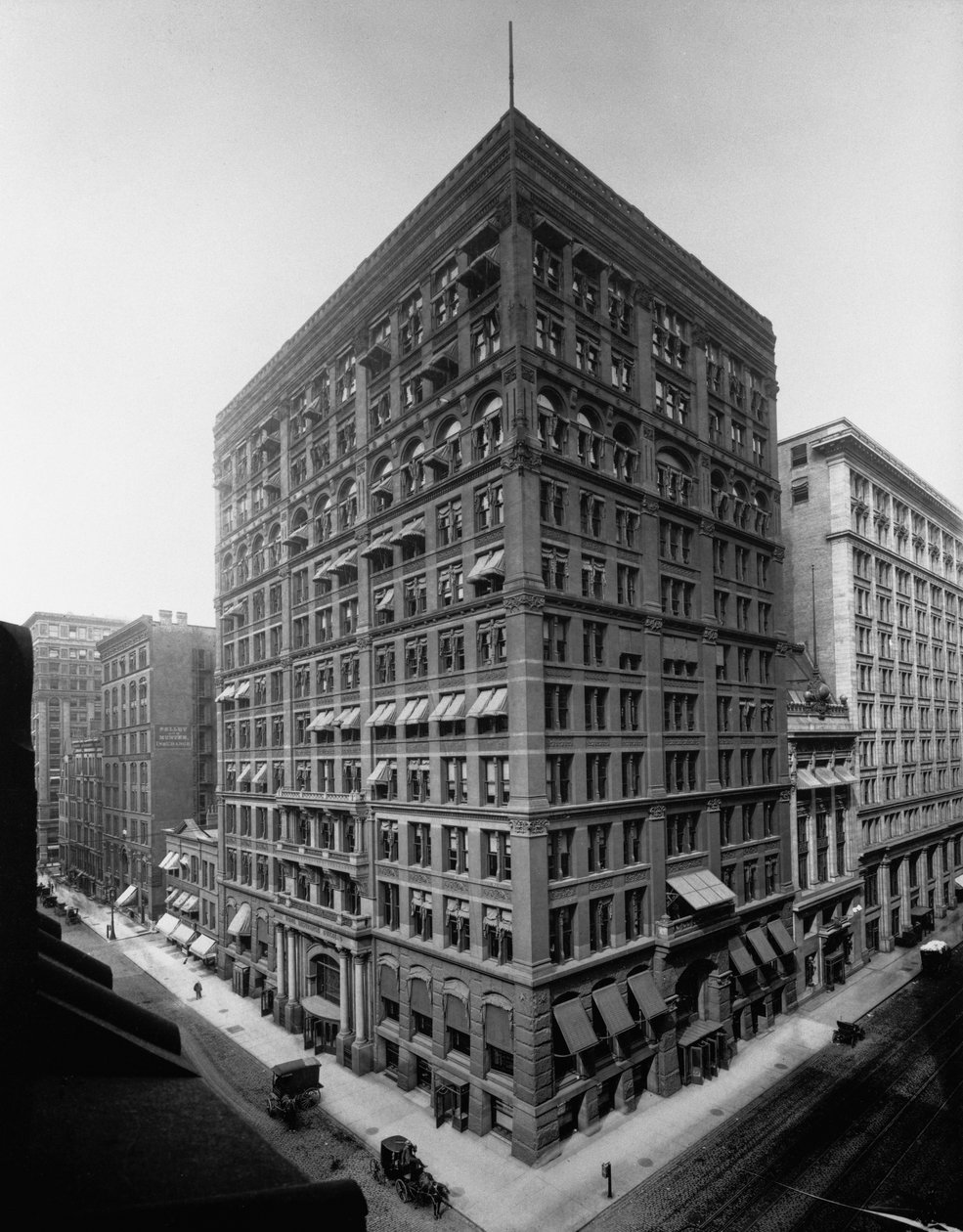 Home Insurance Building, Chicago, Illinois, USA, 1905 körül (f/w fotó) alkotó: Barnes and Crosby