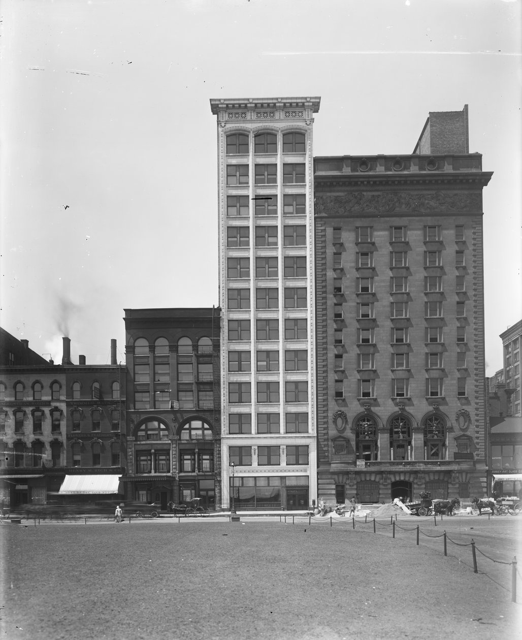 Lake View Building (Municipal Court Building), Chicago, Illinois, USA, 1908 körül (f/w fotó) alkotó: Barnes and Crosby