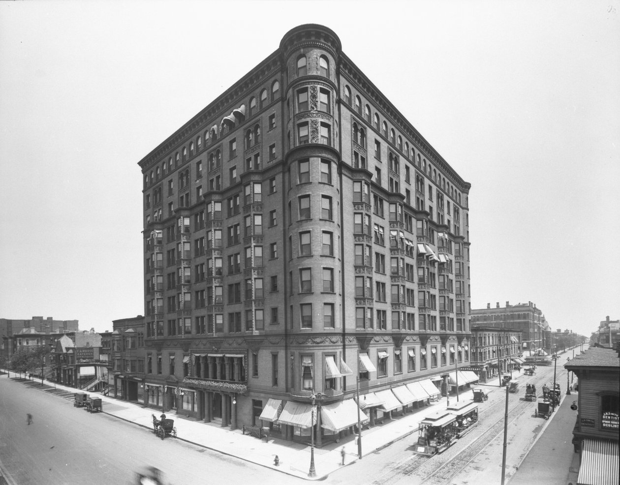 Lexington Hotel, Chicago, Illinois, USA, 1905 körül (f/w fotó) alkotó: Barnes and Crosby