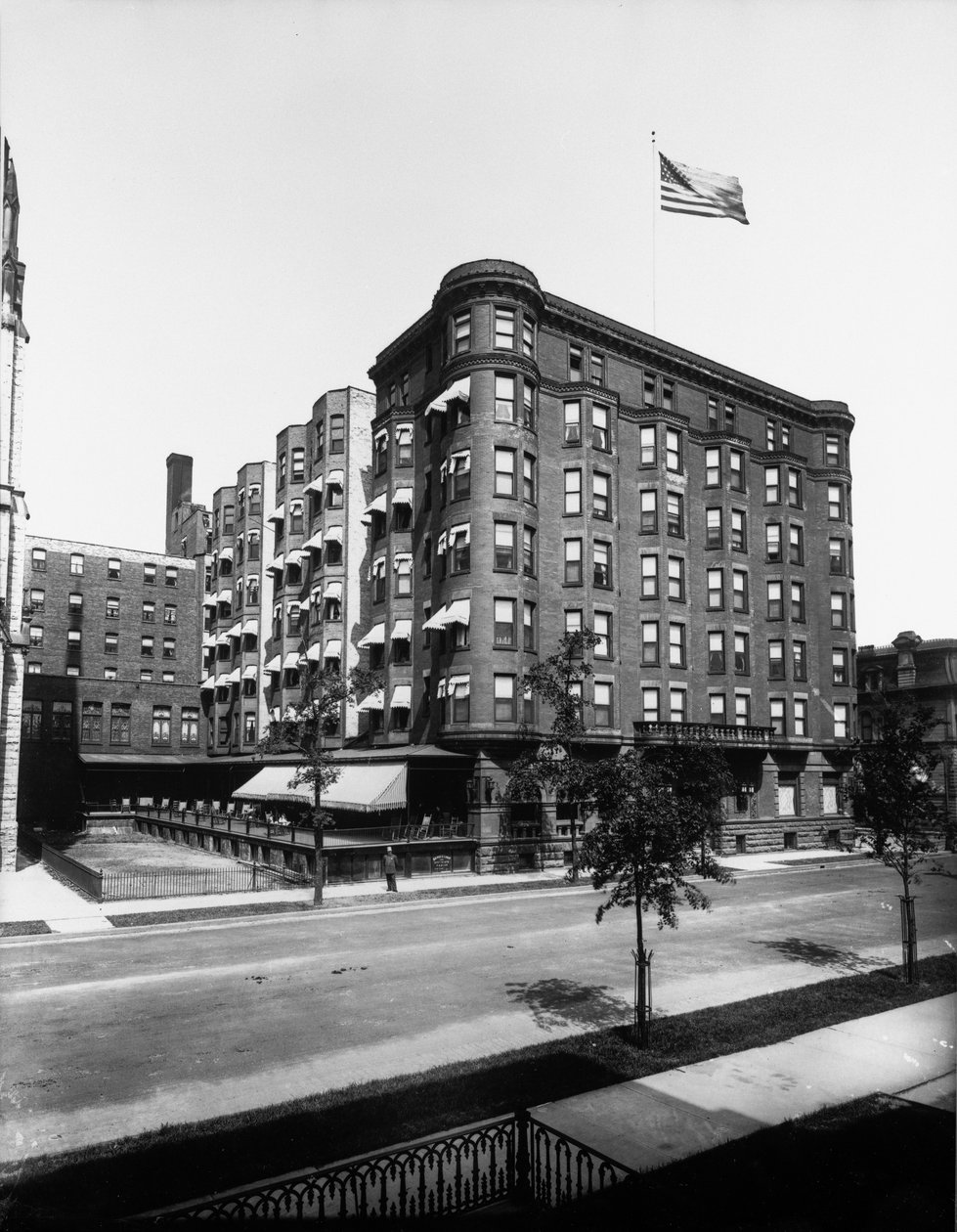 Metropole Hotel (később Lexington Hotel), Chicago, Illinois, USA, 1900 körül (f/w fotó) alkotó: Barnes and Crosby