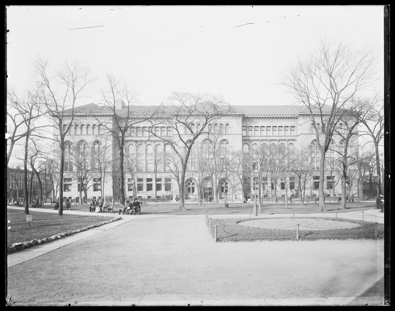 Newberry Library, Chicago, Illinois, USA, 1905 körül (f/w fotó) alkotó: Barnes and Crosby