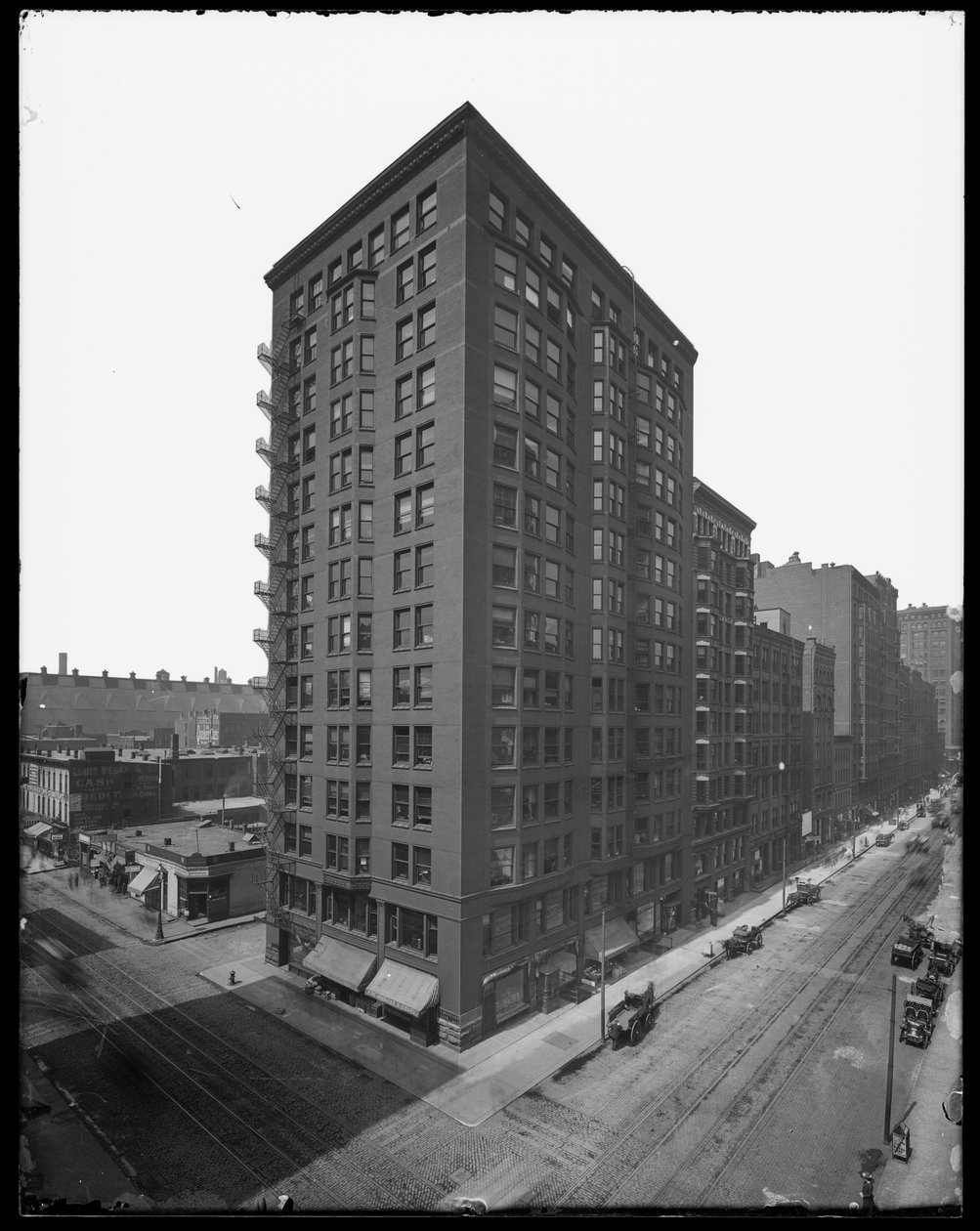 Pontiac Building, Chicago, Illinois, USA, 1891 körül (f/w fotó) alkotó: Barnes and Crosby