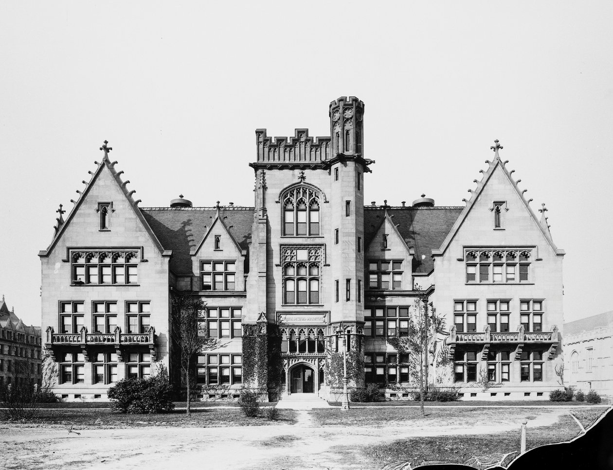 Ryerson Physical Laboratory a University of Chicago-ban, Chicago, Illinois, USA, 1900 körül (f/w fotó) alkotó: Barnes and Crosby