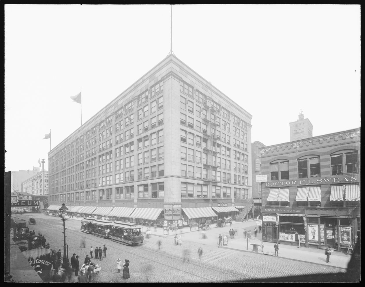 Siegel, Cooper & Company épülete, Chicago, Illinois, USA, 1905 körül (fekete-fehér fotó) alkotó: Barnes and Crosby