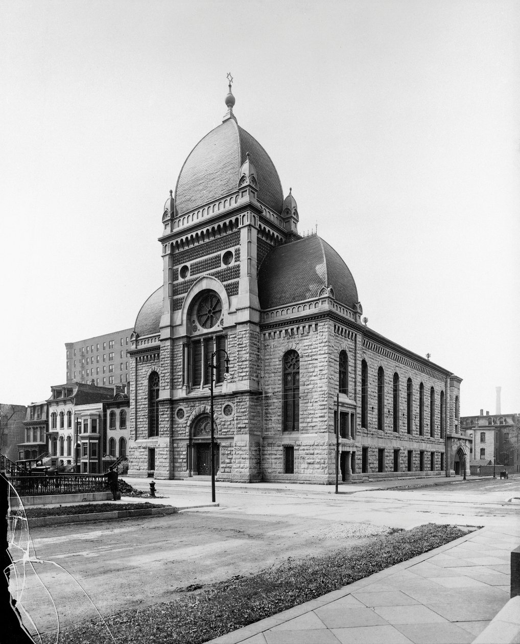 Sinai Kongregáció, Chicago, Illinois, USA, 1900 körül (f/w fotó) alkotó: Barnes and Crosby
