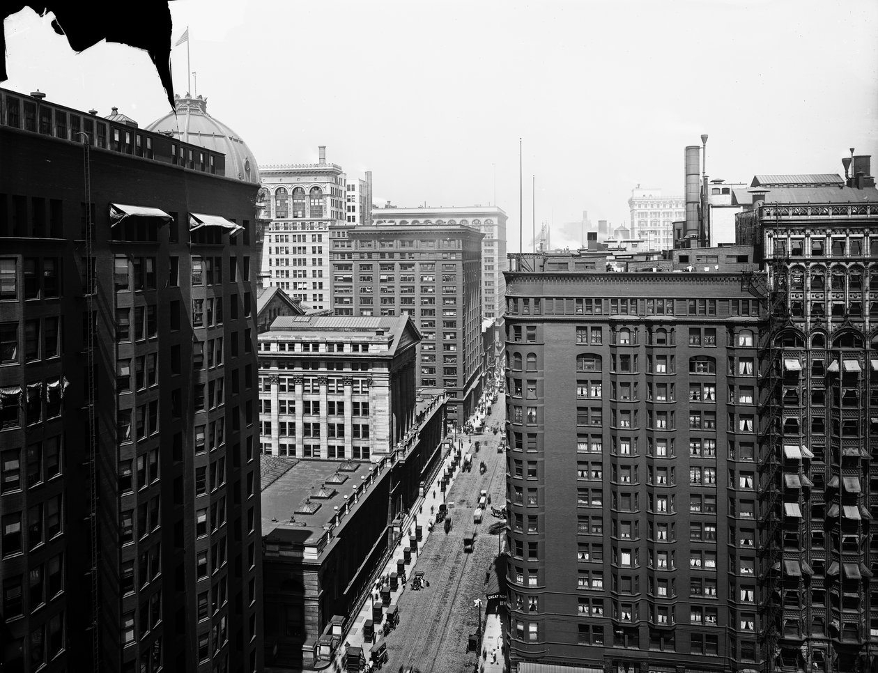 South Dearborn Street, Chicago, Illinois, USA, 1905 körül (f/w fotó) alkotó: Barnes and Crosby