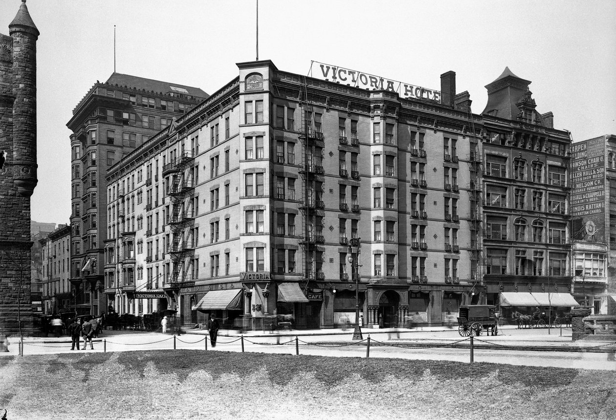 Victoria Hotel, Chicago, Illinois, USA, 1900 körül (f/w fotó) alkotó: Barnes and Crosby